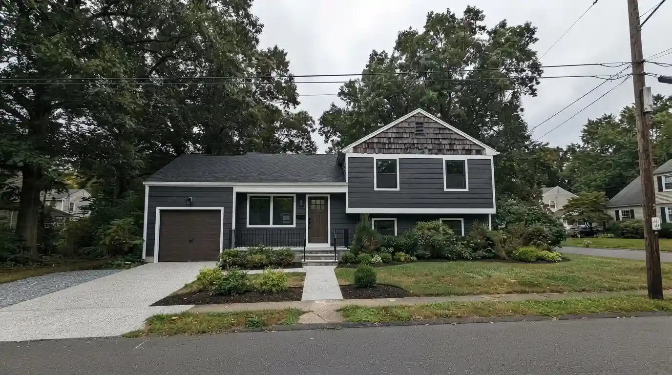 House with a newly remodeled exterior and updated architecture