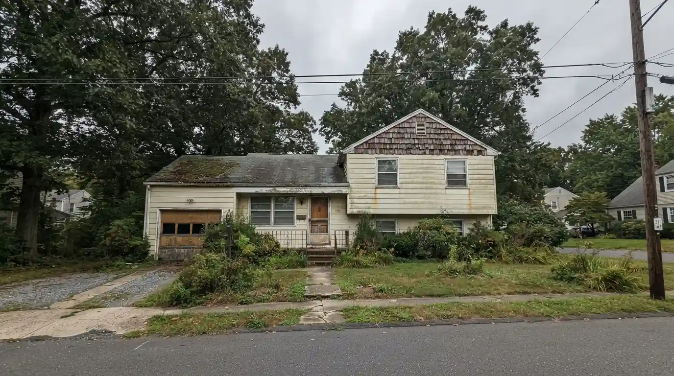 The same house before renovation showing older architectural details