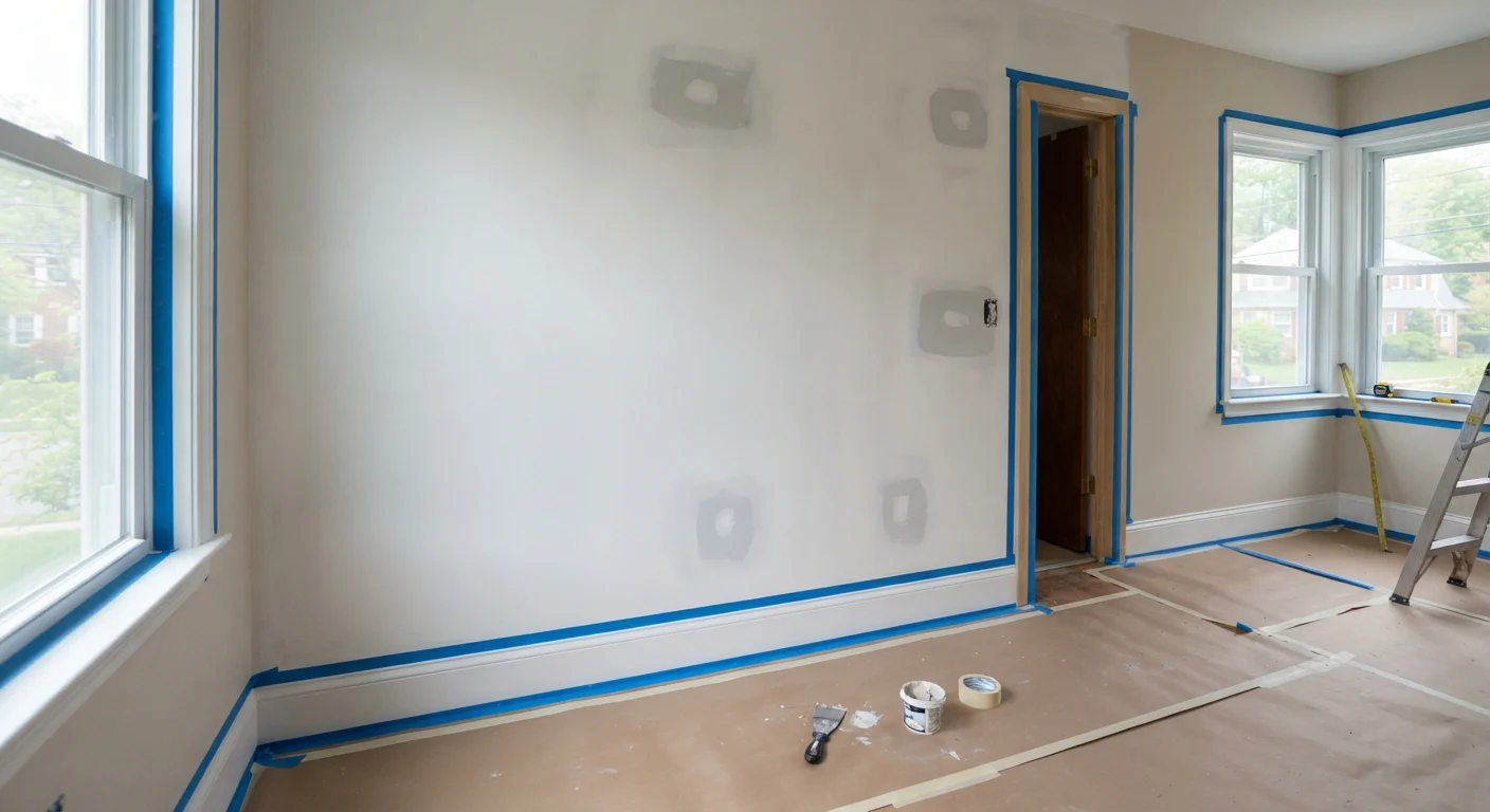 How to Prepare Your Home for Professional Interior Painting guide illustration
