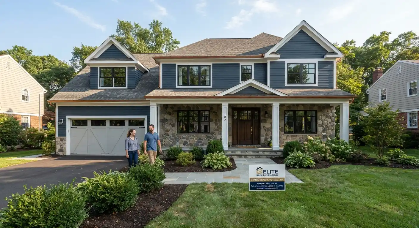 Residential homes and streets in King of Prussia