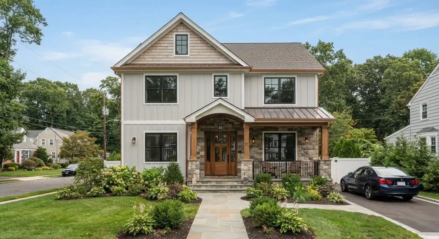 Residential homes and streets in Springdale