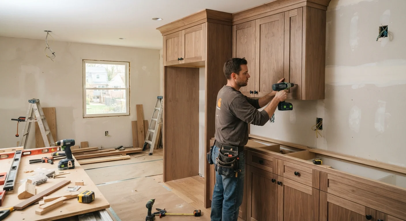 Close detail view relevant to whole home remodeling showing precision craftsmanship and finished surfaces.